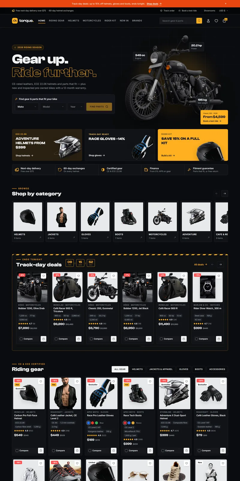 Torque demo home page
