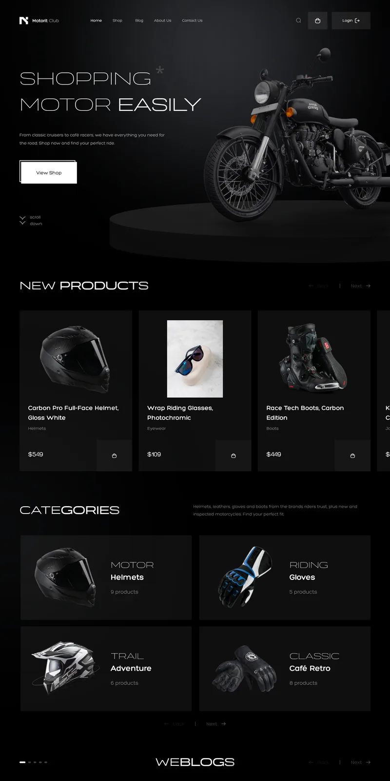 Torque Classic demo home page