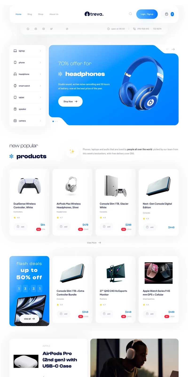 Treva Digital demo home page