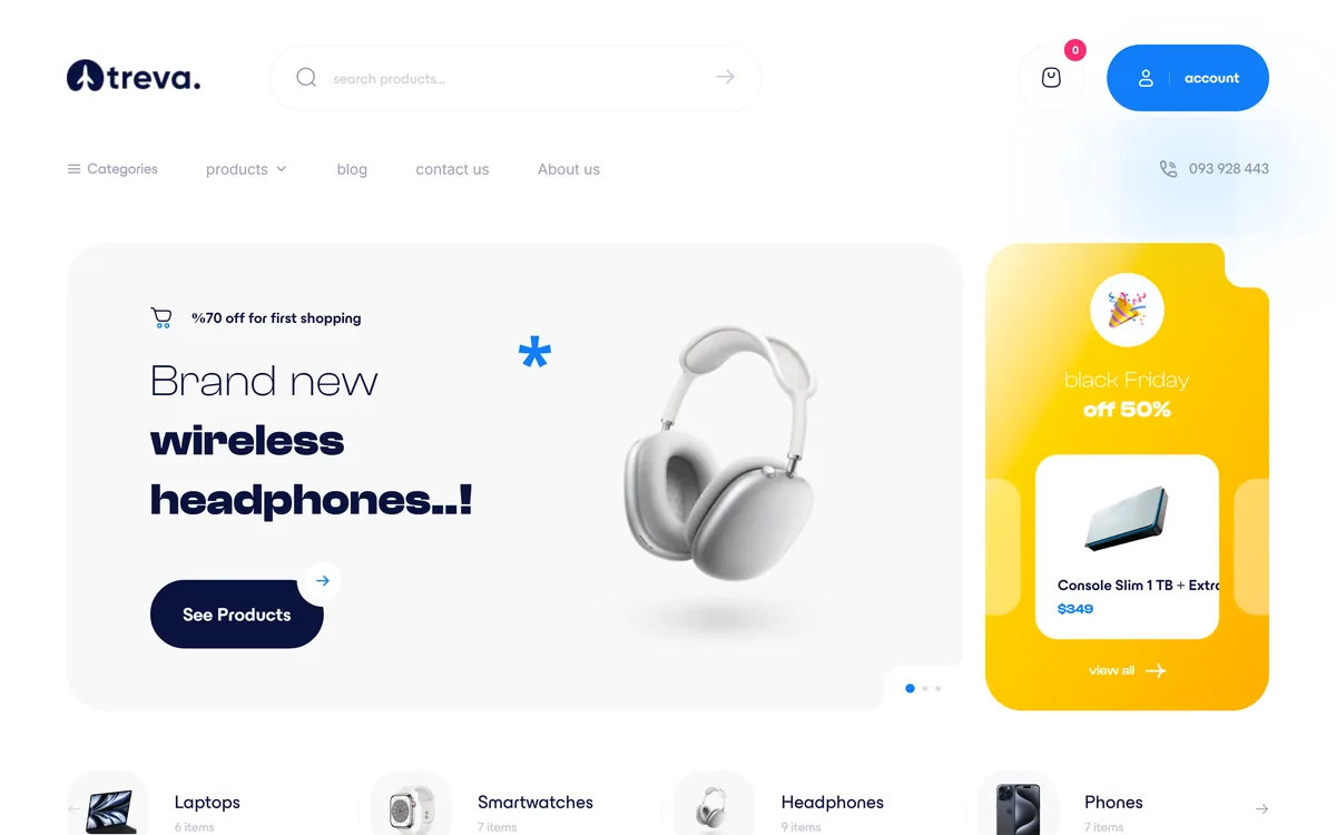 Treva home page